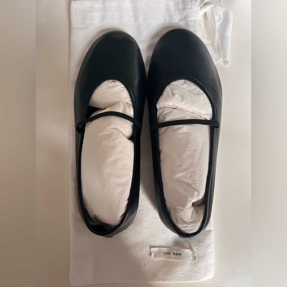 THE ROW, elastic ballet flats